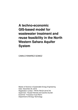 A Techno-Economic GIS-Based Model for Wastewater Treatment and Reuse Feasibility in the North Western Sahara Aquifer System