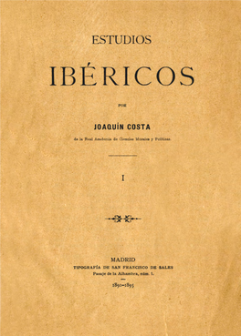 Estudios Ibéricos: La Servidumbre Entre Los Iberos. Litoral Ibérico Del