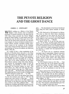 The Peyote Religion and the Ghost Dance