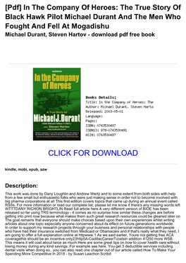 &lt;86De2d4&gt; [Pdf] in the Company of Heroes: the True Story of Black