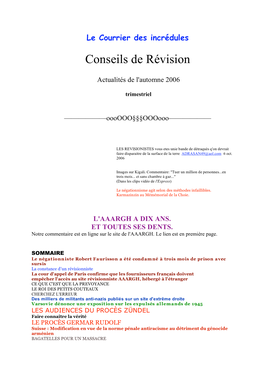 Conseils De Révision