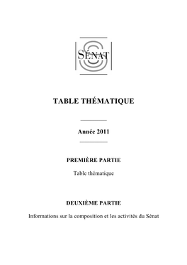 Table Thématique
