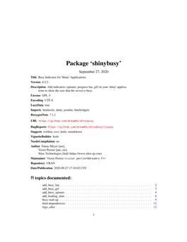 Package 'Shinybusy'