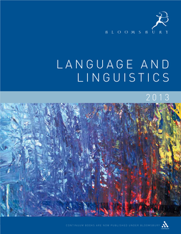 Language and Linguistics