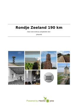 Rondje Zeeland 190 Km