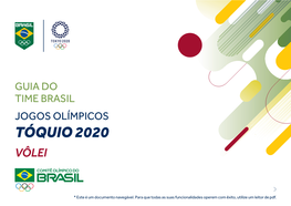Guia Do Time Brasil Jogos Olímpicos Tóquio 2020 Vôlei