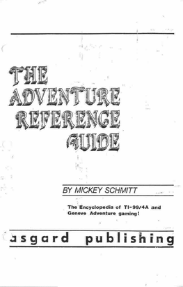 The Adventure Reference Guide