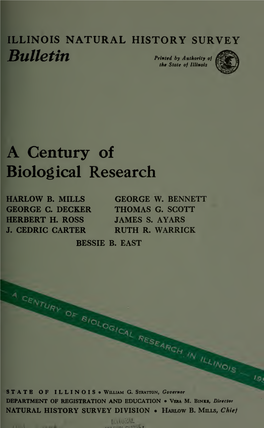 A Century of Biological Research