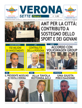 Amt Per La Città: Contributo a Sostegno Dello Sport E Dei