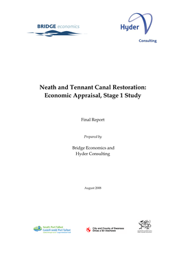 Neath and Tennant Canal Restoration: Economic Appraisal, Stage 1 Study