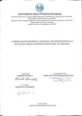 L'opera Di Francesco Laurana: Nuovi Studi Sulla Scultura Degli