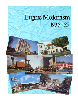 Eugene Modernism 1935-65 Disclosure
