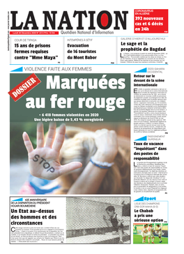 Edition La Nation Du 28 12 2020