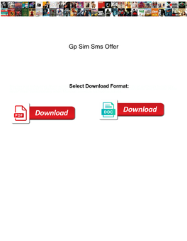 Gp Sim Sms Offer