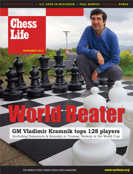 GM Vladimir Kramnik Tops 128 Players (Including Nakamura & Kamsky) in Tromsø, Norway at the World Cup