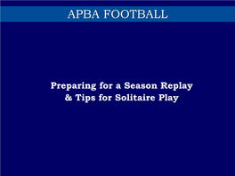 Apba Football