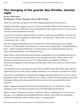 Bay Minette, Election Night ­ Gulfcoastnewstoday.Com: News