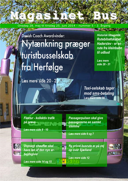 Magasinet Bus Nu Også Skriver Om Taxier Og Taxikørsel