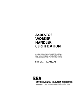 Asbestos Worker Handler Certification