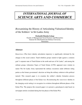 International Journal of Science Arts and Commerce Vol
