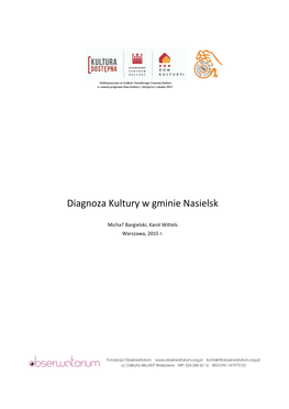 Diagnoza Kultury W Gminie Nasielsk