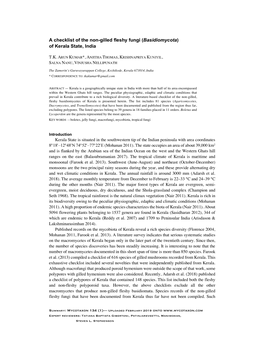 Kumar & Al. 2019 Macrofungi of Kerala