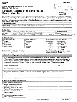 National Register of Historic Places Registration Form