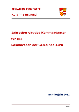 Berichtsjahr 2012