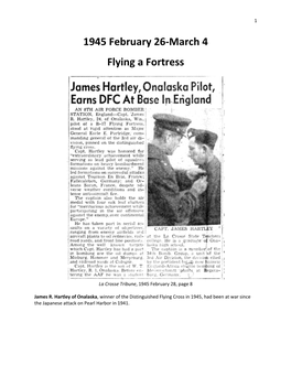1945 February 26-March 4 Flying a Fortress