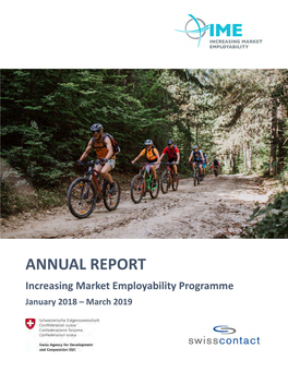 ANNUAL REPORT Increasing Market Employability Programme January 2018 – March 2019