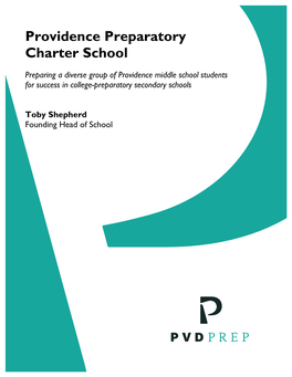 Providence Preparatory Public Charter School Proposal