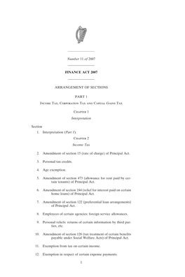 Finance Act 2007