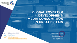 Global Poverty & Development: Media Consumption In
