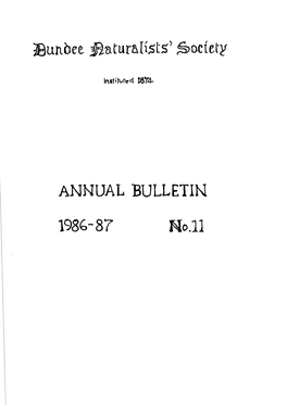 Annual Bulletin 11 – 1986-87