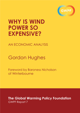 Why Is Wind Power So Expensive? an Economic Analysis