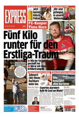 FC-Keeper Timo Horn