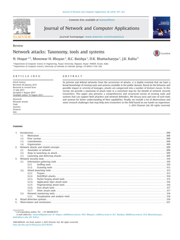 Network Attacks: Taxonomy, Tools and Systems