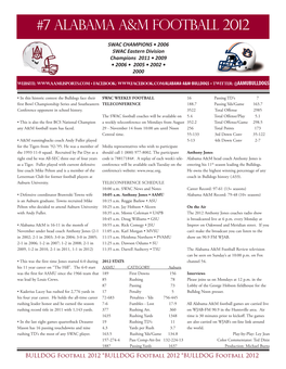 7 Alabama A&M Football 2012