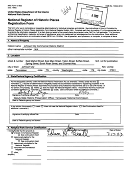 National Register of Historic Places Registration Form