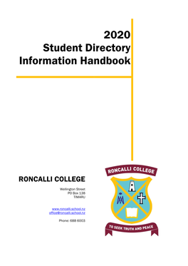 Student Information Handbook Download Student Handbook