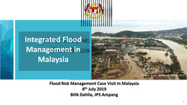 Integrated Flood Management in Malaysia