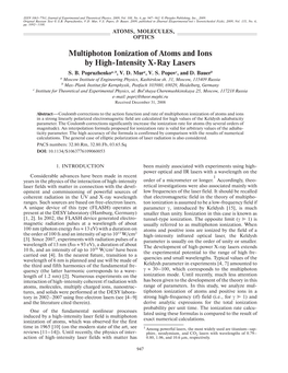 Multiphoton Ionization of Atoms and Ions by High Intensity X Ray Lasers