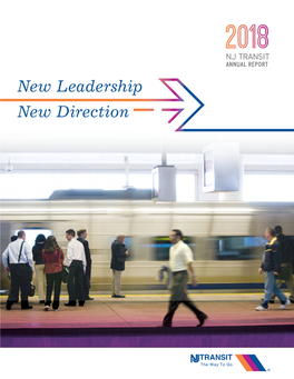 NJ TRANSIT ANNUAL REPORT New Leadership New Direction Table of Contents