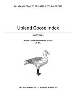 Upland Goose Index