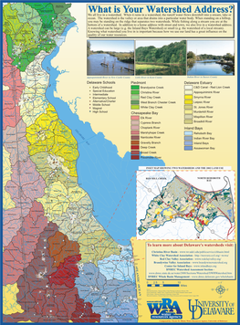 What Is Your Watershed Address? What Is Your Watershed Address? IA Naaman's Creek Red Clay an We All Live in a Watershed