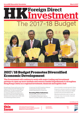 HK Foreign Direct Investment, March 2017