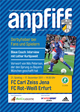 FC Carl Zeiss Jena FC Rot-Weiß Erfurt