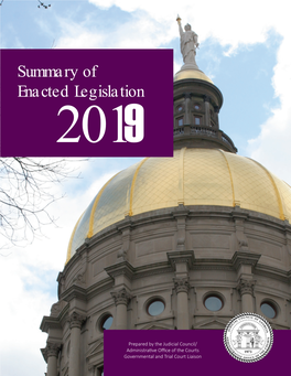 Summary of Enacted Legislation 2019