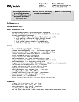 Bwprofessional Resume