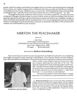 Merton the Peacemaker